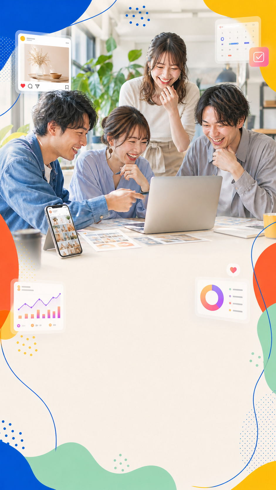 Instagram運用チームが企画を進める様子
